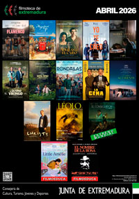 Filmoteca de Extremadura - Cartel Abril 2026